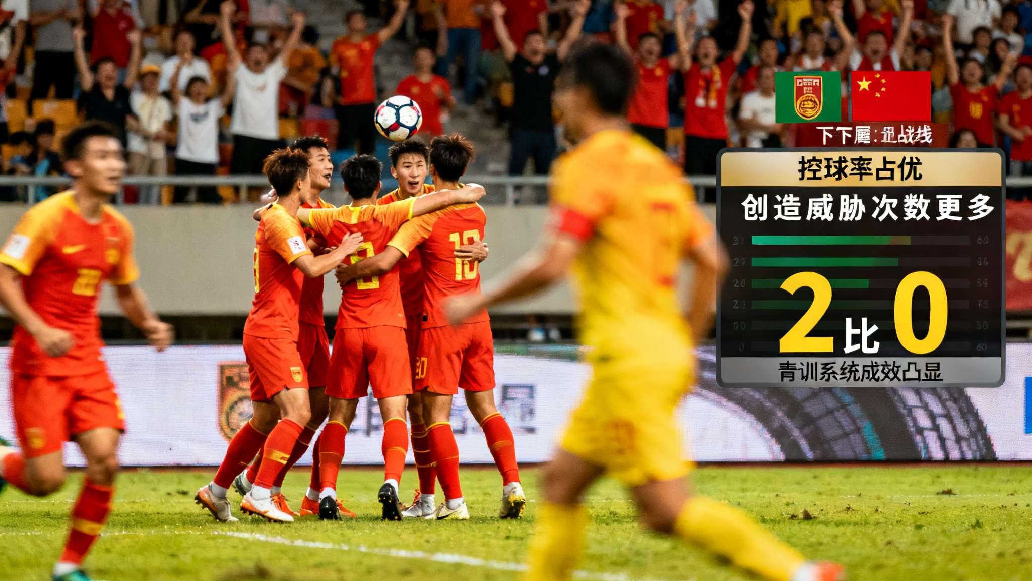 王钰栋传中被挡,张玉宁破门,中国2-0库拉索 王钰栋传中被挡,张玉宁破门,中国2-0库拉索